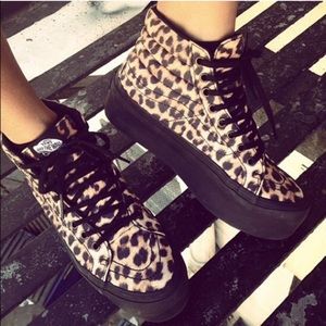Vans Leopard Sk8 Hi Platform